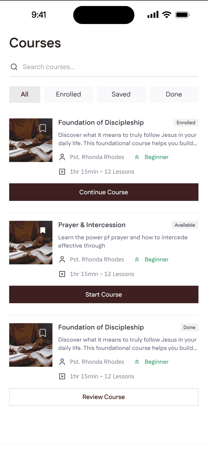 Courses