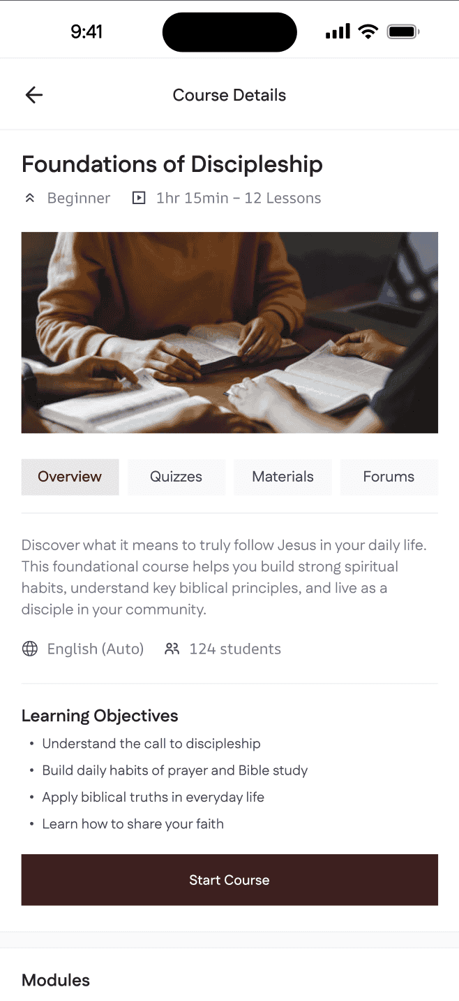 Course Details