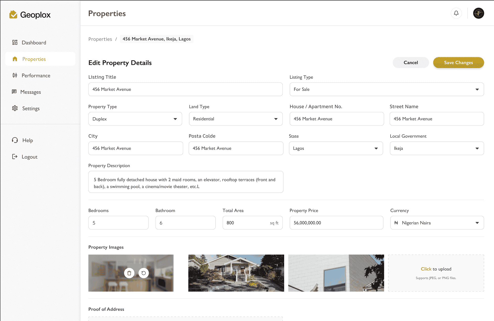 Property Data Upload